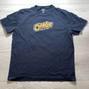 Hollister Cheetos FLamin Hot Relaxed Fit Tee Men’s Size Large Black 100 Cotton